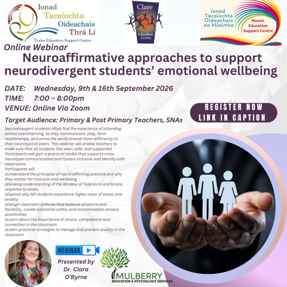 AUT26-09 Neuroaffirmative approaches to support neurodivergent students’ emotional wellbeing 